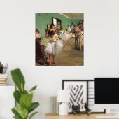 ダンスクラスDegas、ヴィンテージ印象主義バレエ ポスター (ホームオフィス)