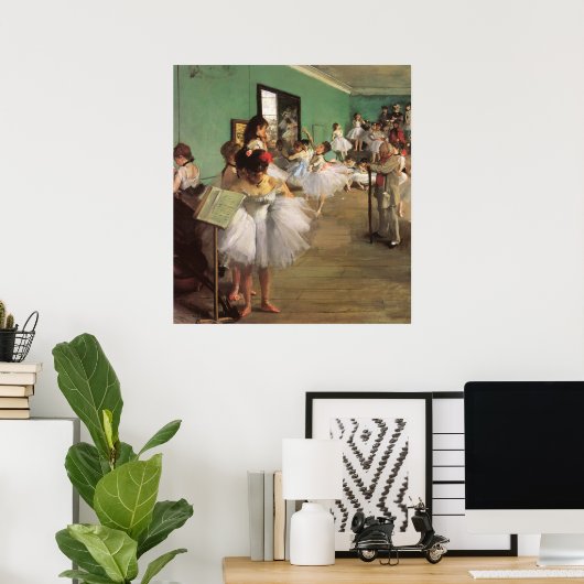 ダンスクラスDegas、ヴィンテージ印象主義バレエ ポスター (ホームオフィス)