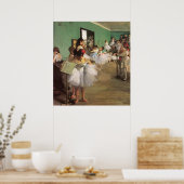 ダンスクラスDegas、ヴィンテージ印象主義バレエ ポスター (キッチン)