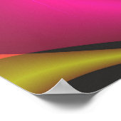 ダンスクールかわいい抽象芸術ファインアートフラクタル ポスター (角)