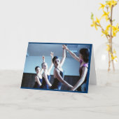 ダンスグリーティングカード カード (黄色い花)