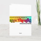ダンスグリーティングカード カード (裏面)