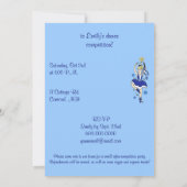 ダンスコンペティション招待状:雪片ダンサー 招待状 (裏面)