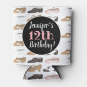 ダンスシューズバレエタップジャズリリリカル誕生日パーティー 缶クーラー (正面)