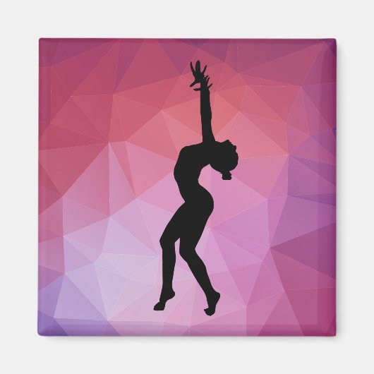 ダンスシルエットマグネット マグネット (正面)