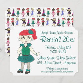 ダンススクールスタジオ年次発表会ショーケース 招待状