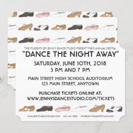 ダンススクールスタジオ年次発表会ショーケース 招待状