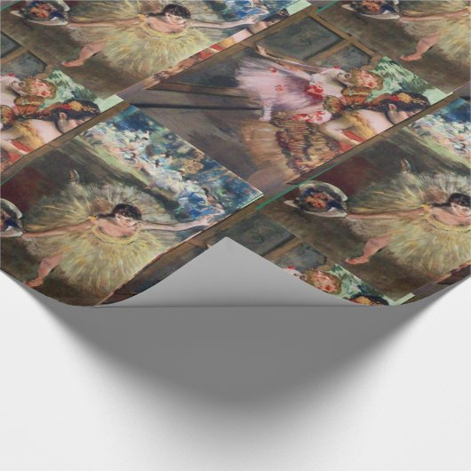 ダンススクール/バレリーナバレエダンサーのピンク ラッピングペーパー (角)