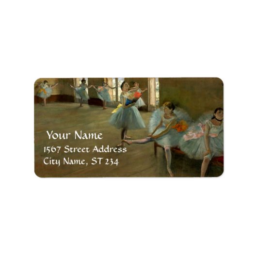 ダンススクール/バレリーナバレエダンサーのブルーダンス ラベル (正面)