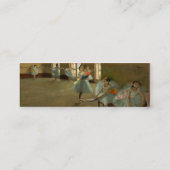 ダンススクール/バレリーナバレエダンサーのブルー スキニー名刺 (裏面)