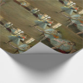 ダンススクール/バレリーナバレエダンサーのブルー ラッピングペーパー (角)