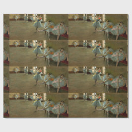 ダンススクール/バレリーナバレエダンサーのブルー ラッピングペーパー