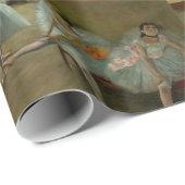 ダンススクール/バレリーナバレエダンサーのブルー ラッピングペーパー (ロールコーナー)