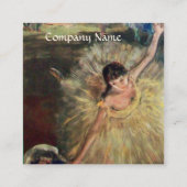 ダンススクール/バレリーナバレエダンサー スクエア名刺 (裏面)