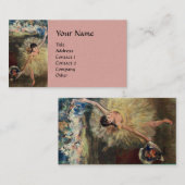 ダンススクール/バレリーナバレエダンサー 名刺 (正面/裏面)