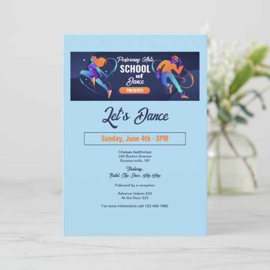 ダンススクール 招待状 (スタンド正面)