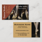 ダンススタジオインストラクターテンプレート 名刺 (正面/裏面)