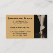 ダンススタジオインストラクターテンプレート 名刺 (裏面)