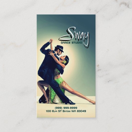 ダンススタジオインストラクター名刺 名刺 (正面)
