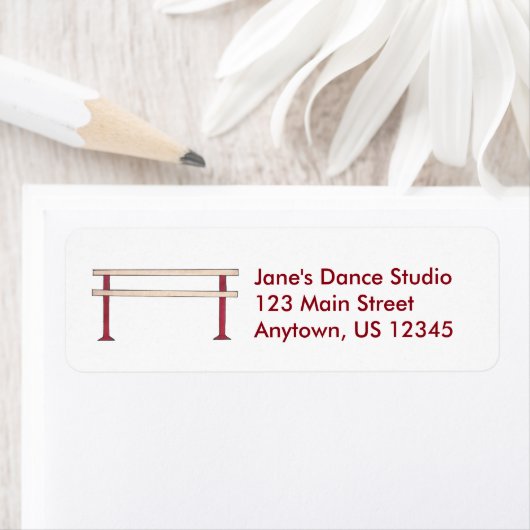 ダンススタジオクラスバレエバレリーナダンサーバー ラベル (インサイチュ)