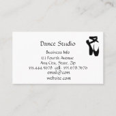 ダンススタジオスクール 名刺 (正面)