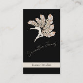 ダンススタジオフェザーパーソナライズされた 名刺 (正面)