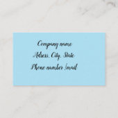 ダンススタジオ 名刺 (裏面)