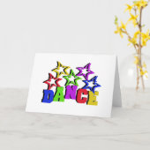 ダンススター カード (黄色い花)