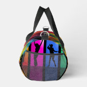 ダンスダンサーヒップホップコンサートミュージック ダッフルバッグ (右)