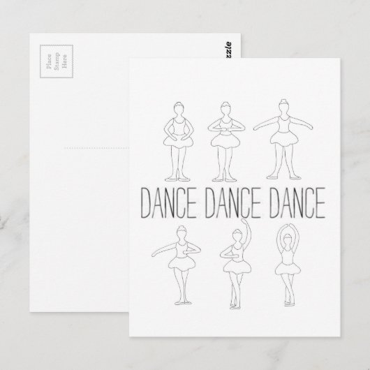 ダンスダンス ポストカード (正面/裏面)