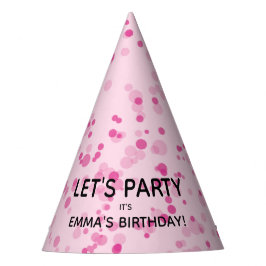 ダンスディスコボールカスタムパーティーピンクとブラック パーティーハット