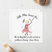 ダンスノートカードwリトル恋しく思ススイートピー ノートカード (正面/裏面インサイチュ)