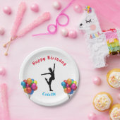 ダンスハッピーバースデーバルーン紙プレート ペーパープレート (パーティー)