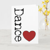 ダンスハートグリーティングカード カード (黄色い花)