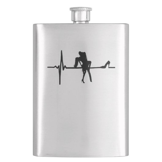 ダンスハートビートとStiletto She フラスク (正面)