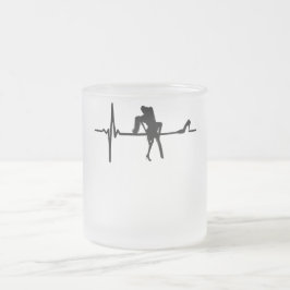 ダンスハートビートとStiletto She フロストグラスマグカップ