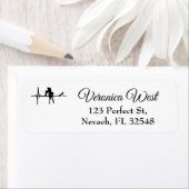 ダンスハートビートとStiletto She ラベル (インサイチュ)