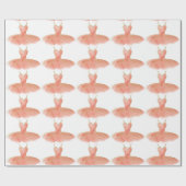 ダンスバレエのラッピング紙 ラッピングペーパー (フラット)