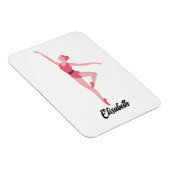 ダンスバレリーナのパーソナライズ マグネット (右側)