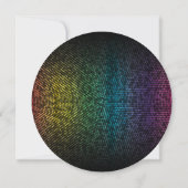 ダンスバースデーパーティーディスコ踊り 招待状 (裏面)