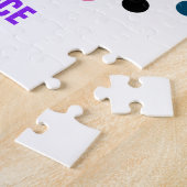 ダンスパズルと色付きドット。 ジグソーパズル (側面)