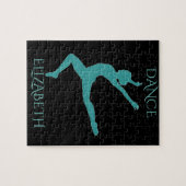 ダンスパズルパーソナライズされた名。 ジグソーパズル (横)