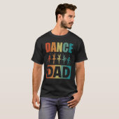 ダンスパパ踊りダディダンサ男性へー Tシャツ (正面フル)