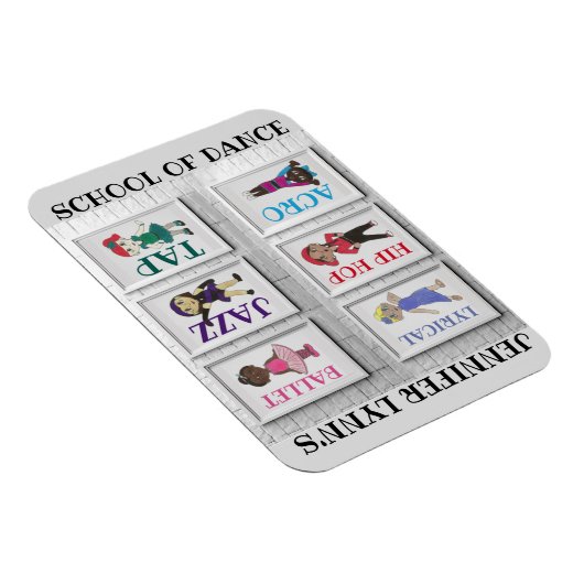 ダンスパーソナライズされたスタジオ先生バレエタップジャズ マグネット (右側)