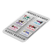 ダンスパーソナライズされたスタジオ先生バレエタップジャズ マグネット (左側)