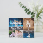 ダンスパーソナライズされたスポンサーありがとう ポストカード (スタンド正面)