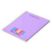 ダンスパーソナライズされたダンサー ノートパッド (回転)