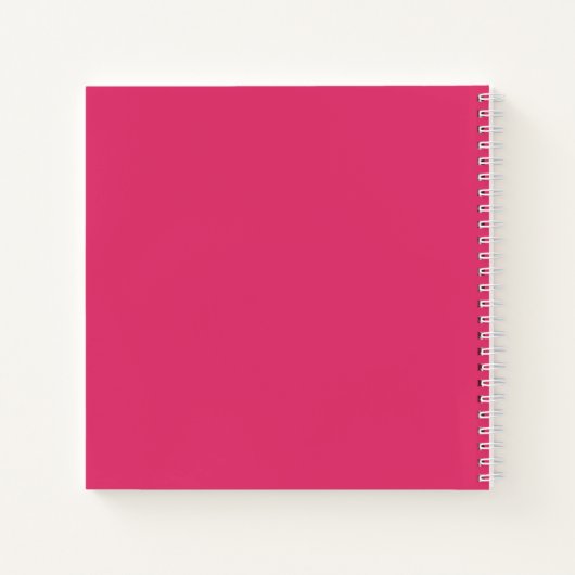 ダンスパーソナライズされたバレエ先生ピンクツチュギフト ノートブック (裏面)