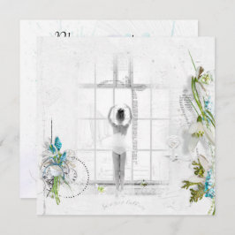 ダンスパーソナライズされたリサイタル招待状 招待状