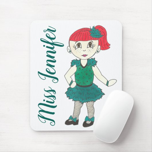 ダンスパーソナライズされた先生ギフトタップリサイタルクラス マウスパッド (マウス)